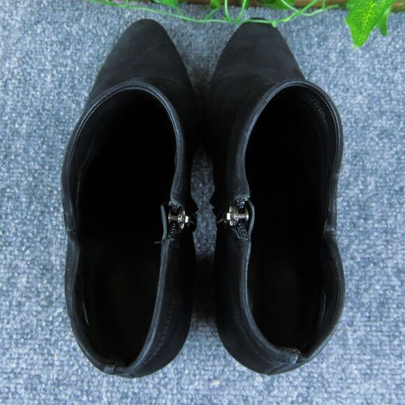 Vince Camuto Malika Women Ankle Boots Black Leather Zip Size 7.5 Medium - Picture 6 of 10
